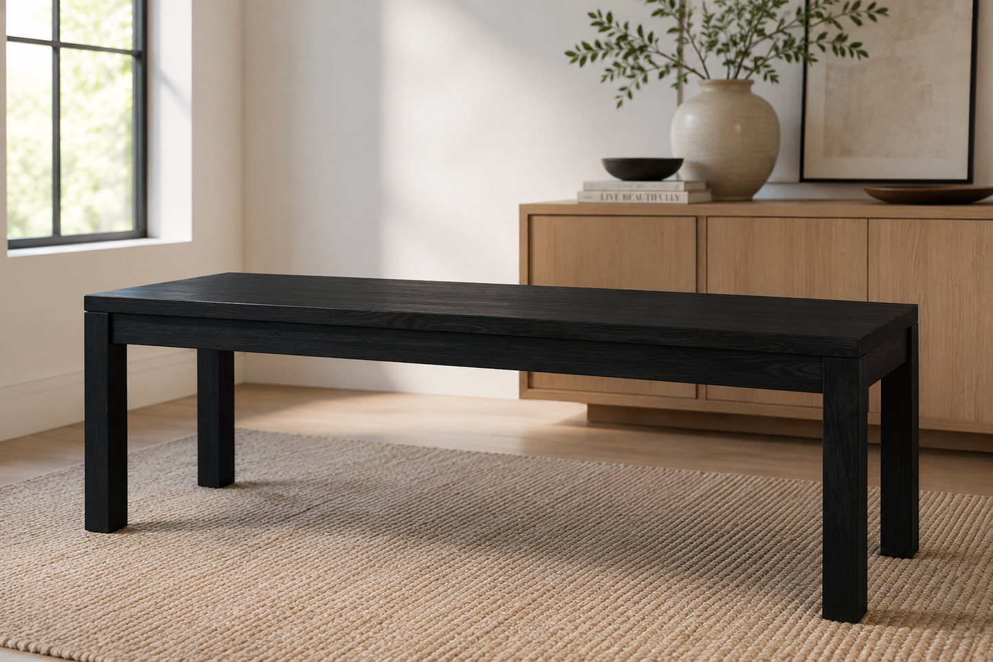 Modern Solid Wood Dining Table| Foundations Collection