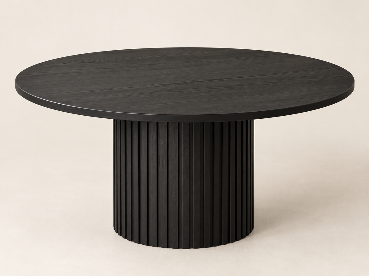 Round Solid Wood Dining Table | Rift Signature