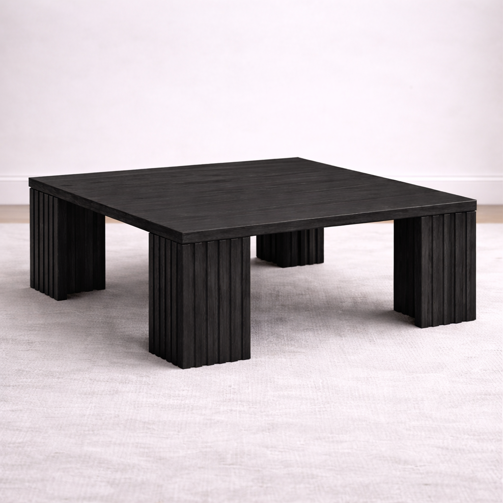 Square Slatted Coffee Table | Rift Signature
