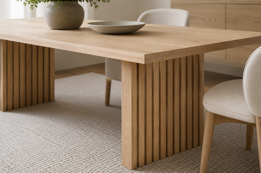 Modern Solid Wood Dining Table | Rift Signature