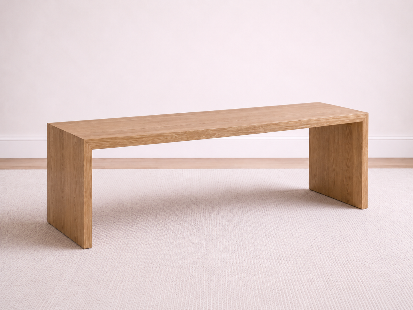 Modern Solid Wood Bench | Foundations Collection