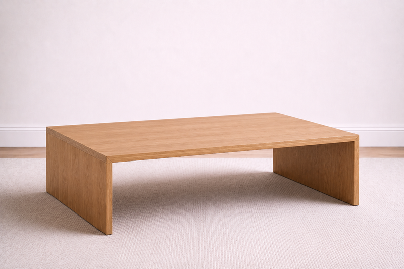 Modern Solid Wood Coffee Table| Foundation Collection