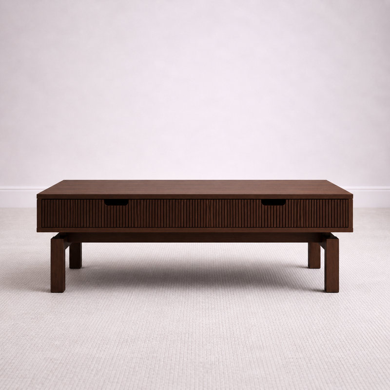 Modern Solid Wood Coffee Table | Rift Float Series