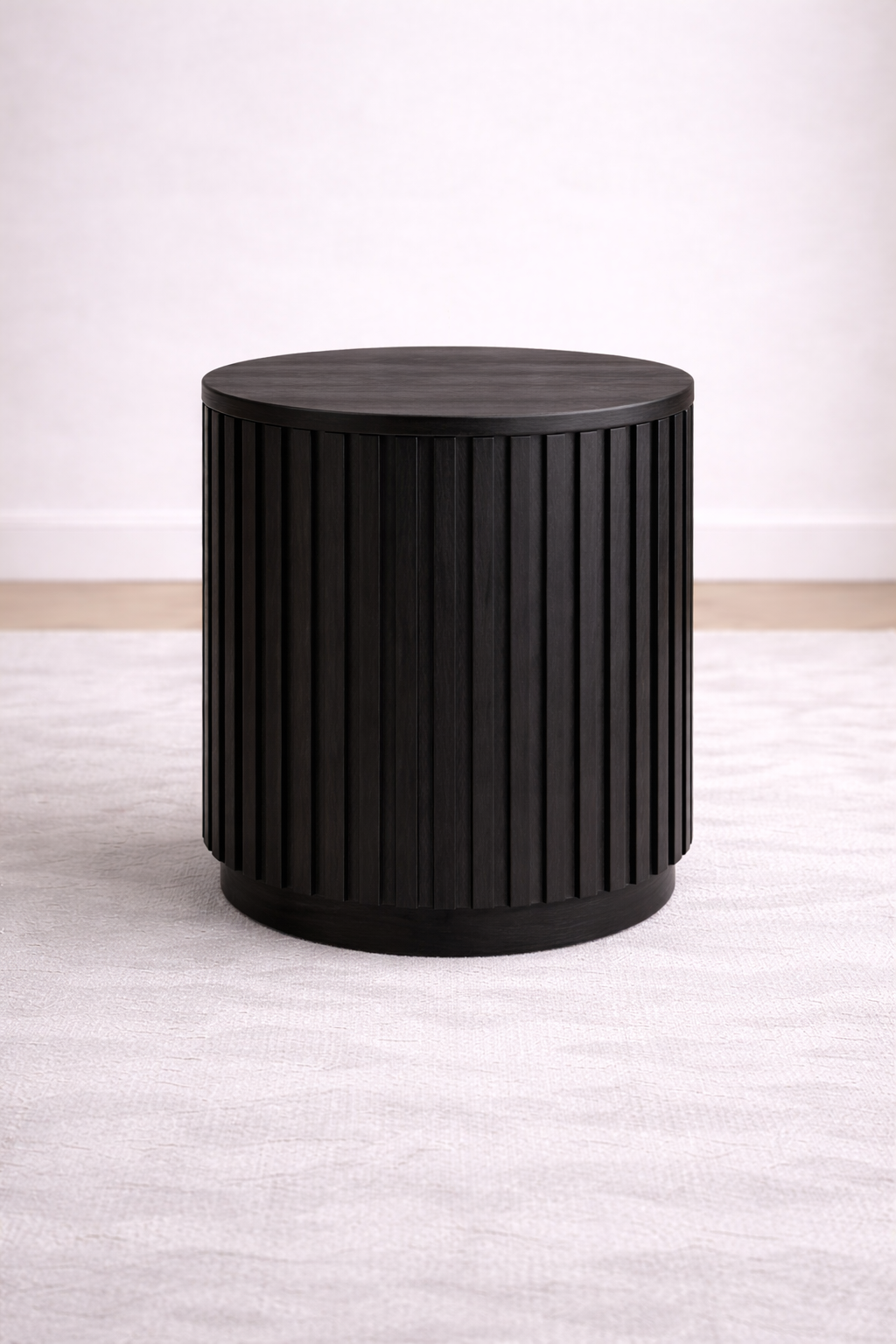 Round Fluted End Table | Rift Signature